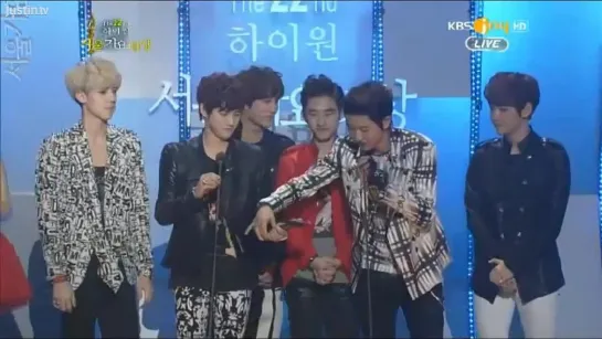 [VIDEO] 130131 EXO-K  - Winning Rookie Award @ Seoul Music Awards