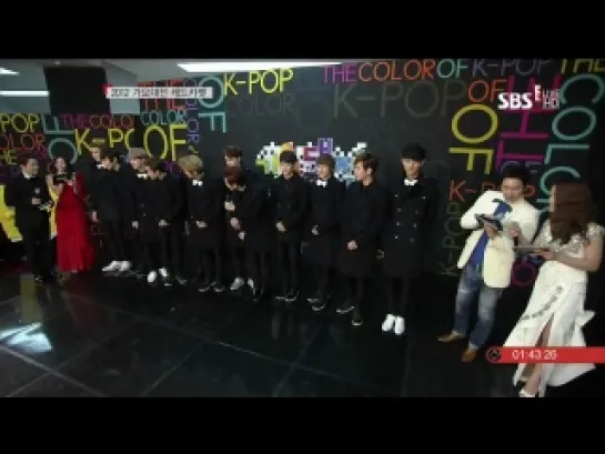 [VIDEO] 121229 EXO @ SBS Gayo Daejun - Red Carpet