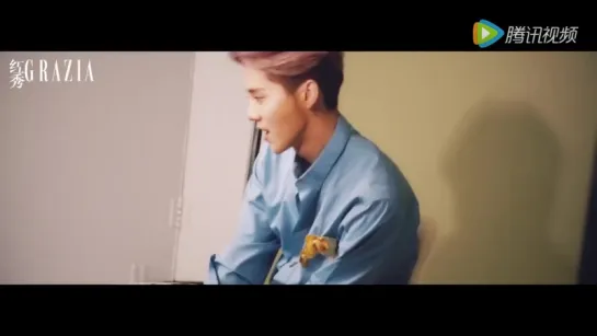 [VIDEO] 160418 Luhan @ 红秀GRAZIA Photoshoot Behind the Scenes