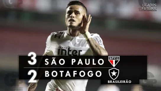 São Paulo 3 x 2 Botafogo - Melhores Momentos (HD 60fps) Brasileirão 30_05_2018