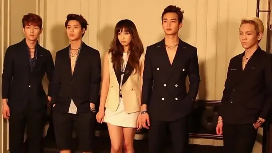 130502 SHINee + f(x) Victoria Highcut photoshoot BTS