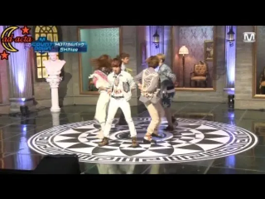 120322 SHINee M countdown BACK STAGE (русс.саб)