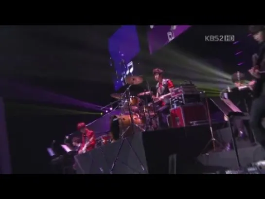 121228 Idol Super Band (SHINee, B2ST, INFINITE, 2AM, B1A4 & CNBlue) @ KBS Gayo Daejun