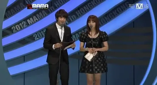 121130 МАМА - МС SHINee Minho & Apink Eunji