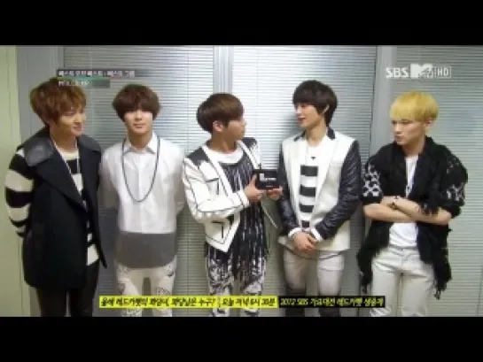 121225 SBS MTV Best of the Best Best Male Group Award Winners