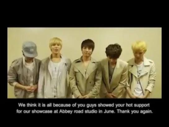 111027 SHINee message for London-Korea Film Festival