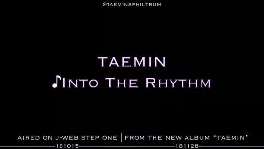 151018 J-Wave Тэмин - Into The Rhythm часть 1