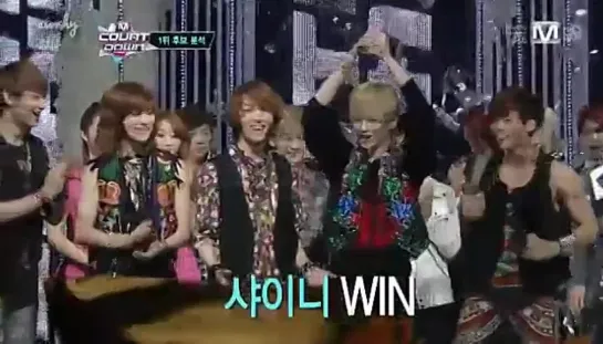 130314 SHINee vs 2AM No.1 Nominee Clip @ Mnet MCountDown