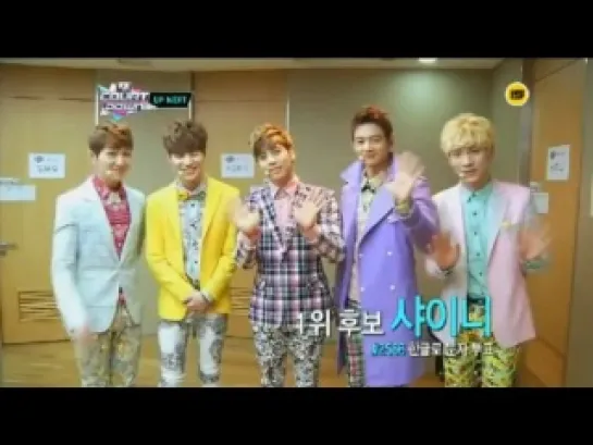 130228 SHINee - Backstage @ Mnet M! Countdown