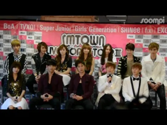 120520 SM Town Live World Tour III in Los Angeles Press Conference