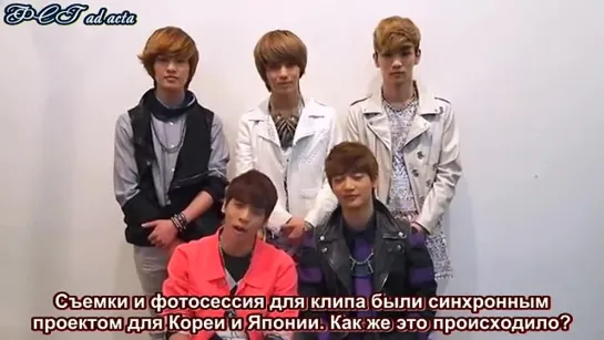 120302 SHINee - Comment New Release Sherloc (русс.саб)