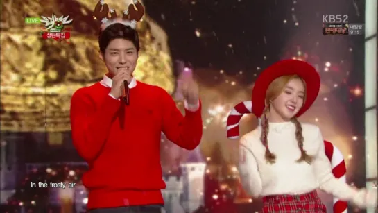 [2015.12.26] MC Irene and Park Bogum - Jingle Bell Rock | Music bank