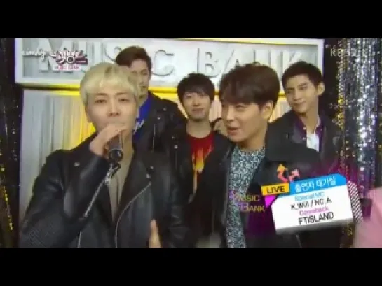 22.11.2013 FTISLAND @ KB2 Music Bank Backstage