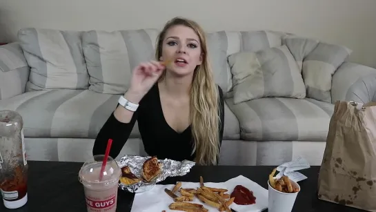 FIVE GUYS, ONE GIRL _ MUKBANG2019-01-19Kayla Anoku