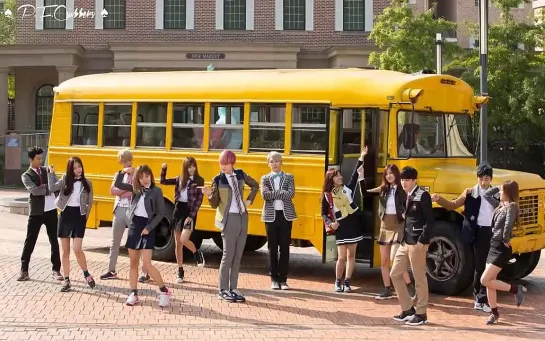 B.A.P & A.PINK  Mini MV making | Skoolooks [рус.саб]