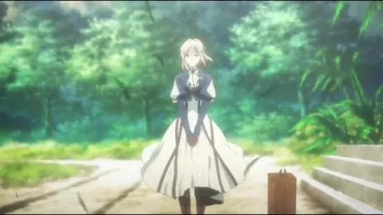 Момент из Violet Evergarden