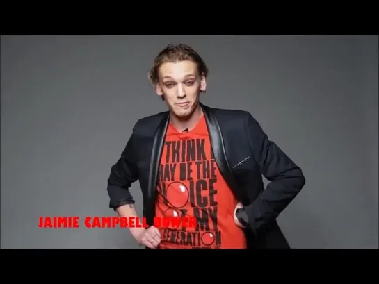 Jamie Campbell Bower for Red Nose Day 2015 Photoshoot