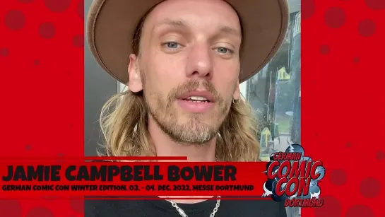 Jamie Campbell Bower is going to the German Comic Con in December 2022