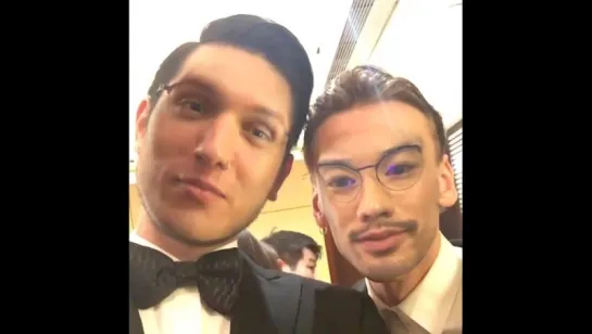 Jamie Campbell Bower & Godfrey Gao @MoetatFilmAid16 #faceswap