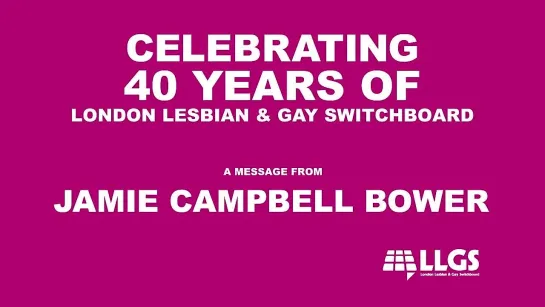 Jamie Campbell Bower wishes LLGS a happy 40th birthday