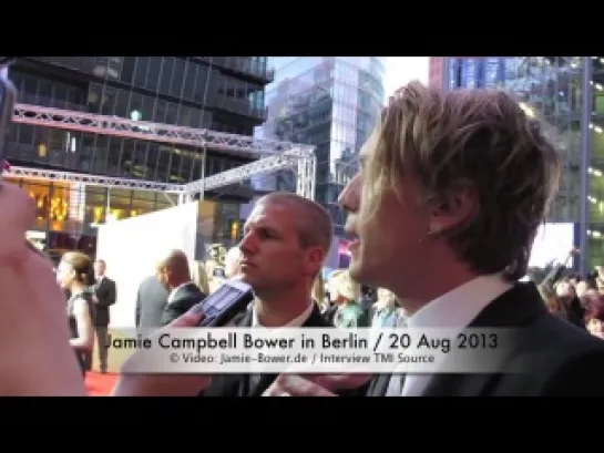 Jamie Campbell Bower Interview - Europapremiere City Of Bones Berlin 20 August 2013