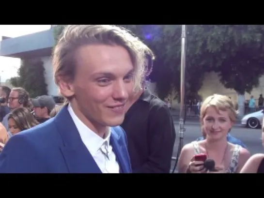 BLACK CARPET EXCLUSIVE- JAMIE CAMPBELL BOWER AT MORTAL INSTRUMENTS LA PREMIERE