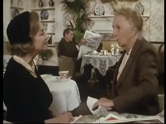 Miss Marple Joan Hickson at Bertram`s Hotel 1987.