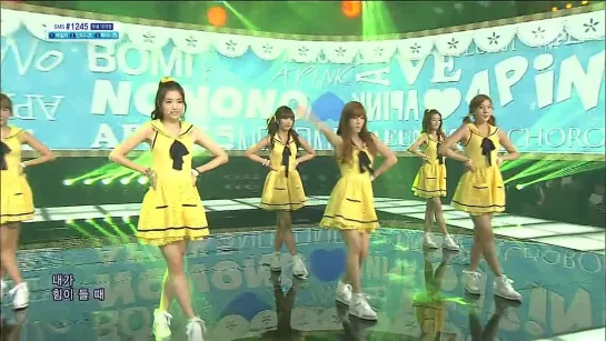 [PERF] A Pink - Saving Electricity Song Campaign + NONONO (130728 Inkigayo)