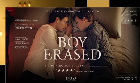 Стёртая личность   /   Исчезнувший мальчик   /   Boy Erased     2018     Русский Трейлер