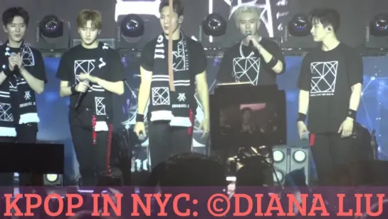 [VK][14.07.17][Fancam]The 1st World Tour: Beautiful in New York'Ending Ment Talk'