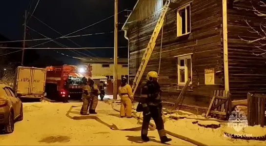 Ночью 15 декабря в Красноярске загорелся жилой дом