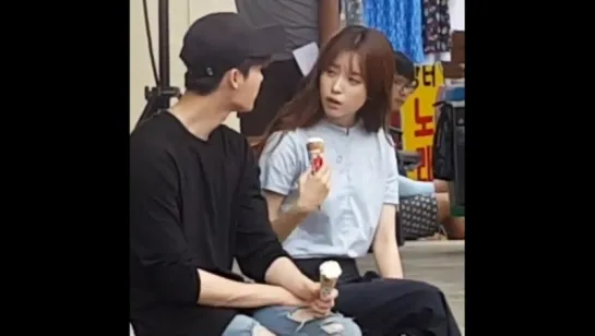 [19.08.16 Fancam] Lee Jong Suk & Han Hyo Joo filming W