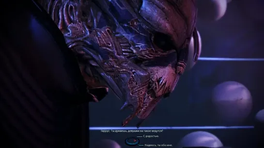 ◀Mass Effect▶ Свидание с Гаррусом в баре.