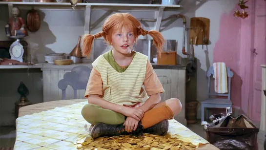 Пеппи Длинный чулок / А вот и Пеппи Длинныйчулок / Här kommer Pippi Långstrump (1969) комедия приключения дети в кино