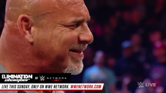 Goldberg accepts Brock Lesnar's Wrestlemania challenge: RAW, 06/02/2017