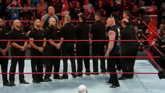 Goldberg and Brock Lesnar meet face-to-face before Survivor Series: RAW 14/11/2016