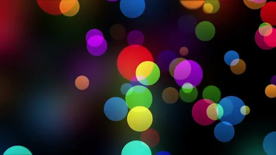 Beautiful Colorful Bokeh Particles Motion Background 4K