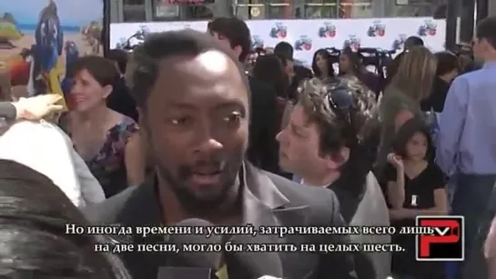 (рус.саб) will i am talks about 2NE1 at the "Rio" premiere