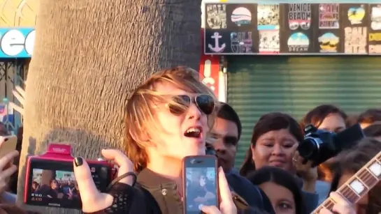 Jamie Campbell Bower singing Venice in Venice, CA