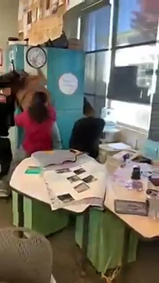 girlfight in classroom