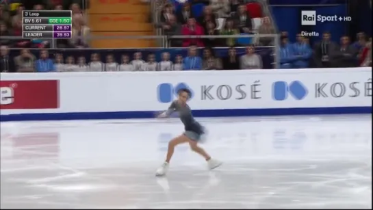 Evgenia MEDVEDEVA RUS Short Program Europeans 2018 Italian Raisport