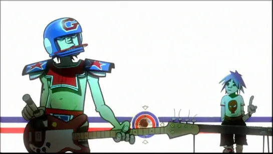 Gorillaz - Rock The House (2001) Jamie Hewlett and Pete Candeland _ Джейми Хьюлетт и Пит Канделанд. Великобритания