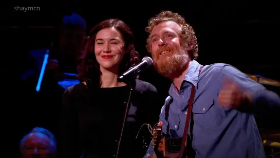 Glen Hansard & Lisa Hannigan : Falling Slowly (HD) Live Albert Hall 2014 Feat . John Sheahan