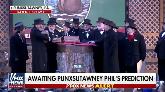 2022-02-02 Groundhog Day Punxsutawney Phil predicts Six more weeks of Winter + eng/RU sub