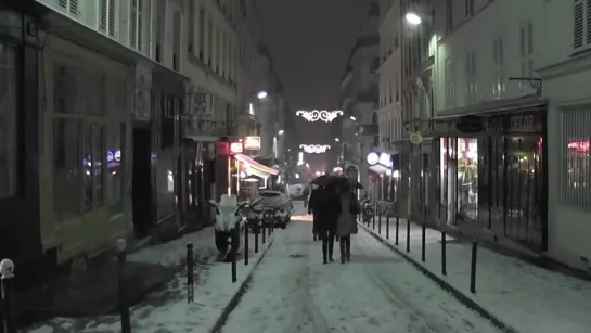 Paris sous la neige  • Music "La rue aux chansons" - Edith Piaf