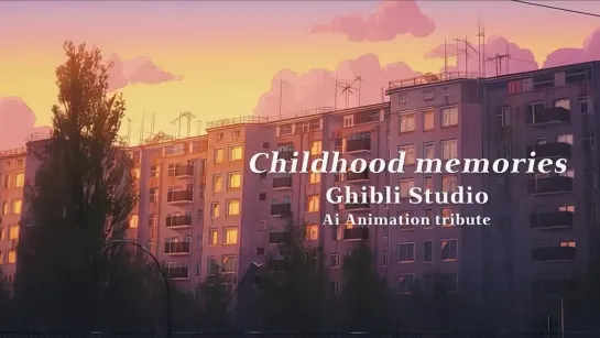 Childhood memories (Ghibli Studio Ai animation tribute) Directed by Dmitry Alekseev  [sound Многоточие - В жизни так бывает]