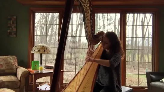 Hallelujah - Leonard Cohen.  Harp Cover. Michael Scott  • 2016