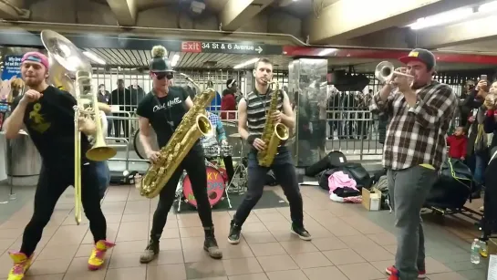 Lucky Chops - Stand by Me  • 2015 Live in the NYC Subway