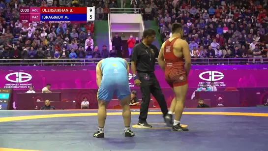 1_4 FS - 97 kg_ B. ULZIISAIKHAN (MGL) v. M. IBRAGIMOV (KAZ)