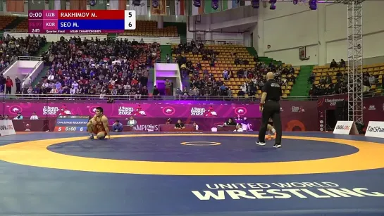 1_4 FS - 97 kg_ M. RAKHIMOV (UZB) v. M. SEO (KOR)